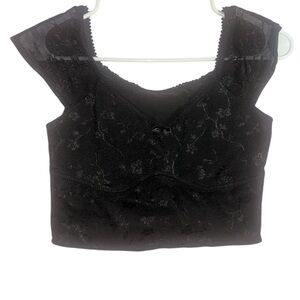 Elegant Black Lace Top